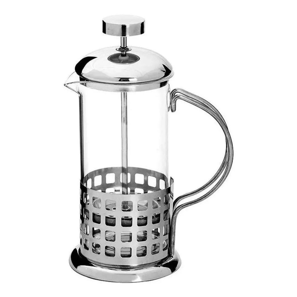 Cafeteira Francesa French 350ml Vidro e Inox Cremeira Café Menor Preço