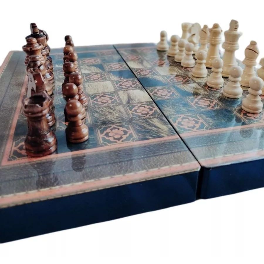 Jogo Xadrez Damas Gamão Madeira Unique 29x29cm Apw5001g Menor Preço — R$ 314,75 em Shopee