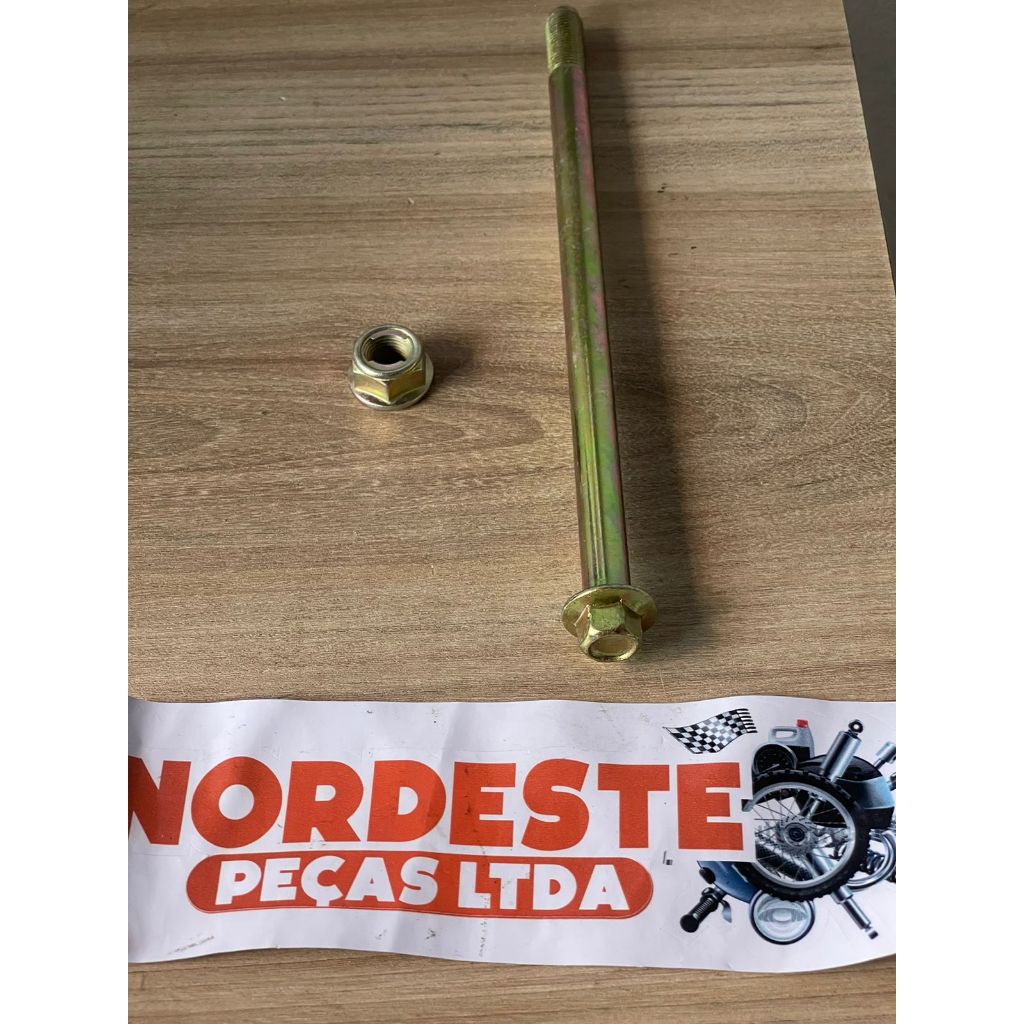 Eixo Roda Traseira C Porca Shineray Phoenix Gold Moby Trax