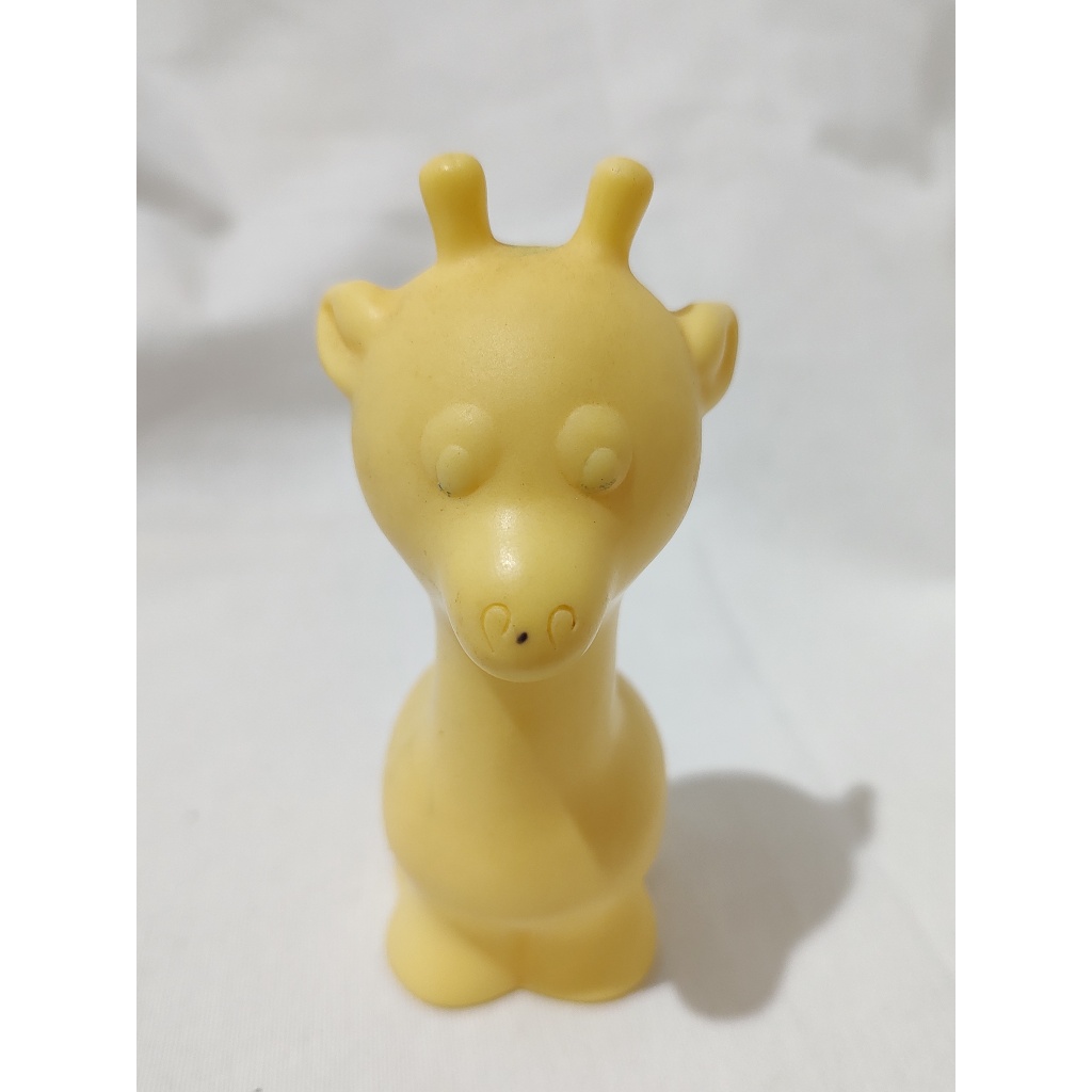 Brinquedo Girafa Amarela Antiga Giraffas Da Estrela 12cm