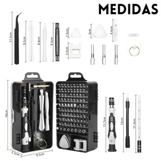 Kit Ferramentas 115 Peças Jogo Mini Chaves Precisão Multiuso Celular Notebook Tablet