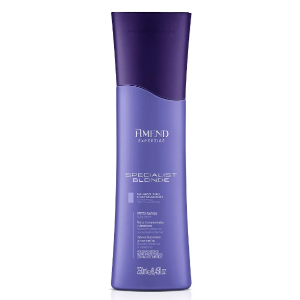 Amend Expertise Specialist Blonde Shampoo Matizador 250ml Efeito Rápido - Cabelos Descoloridos