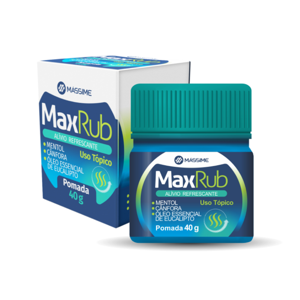 Pomada MaxRub -  40g - Descongestionante Vaporizante em Oferta na Shopee