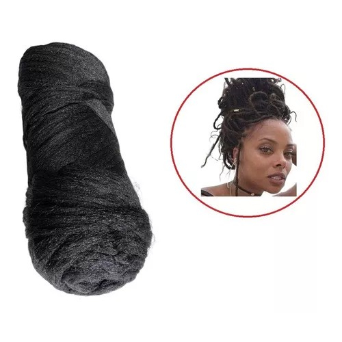 Cabelo Fio Panamá Preto para Tranças Ou Dreads 100GR em Oferta na Shopee