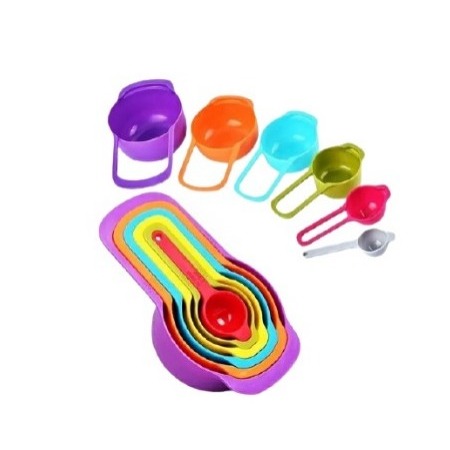 Kit 06 Peças Colher Medidora De Cozinha Xícaras