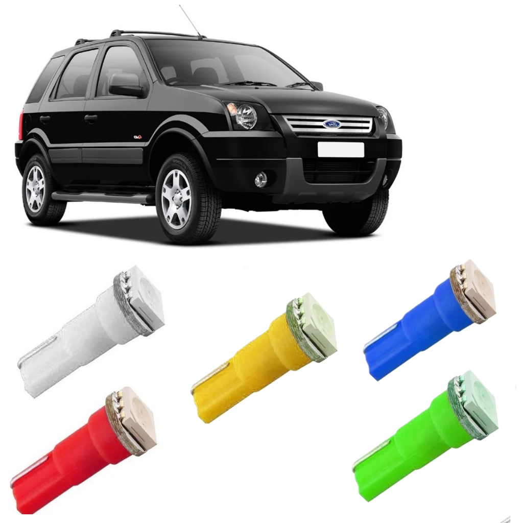 Lâmpada T5 Pinguinho Painel Ecosport  2004 A 2008 4 Peças em Oferta na Shopee