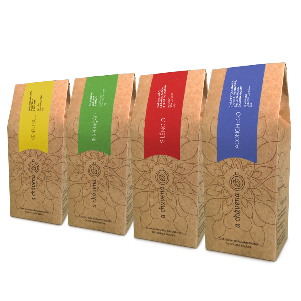 [KIT 4 CHÁS] Blends Naturais: Aconchego, Inspiração, Vento Sul e Silêncio - Infusões artesanais em Oferta na Shopee