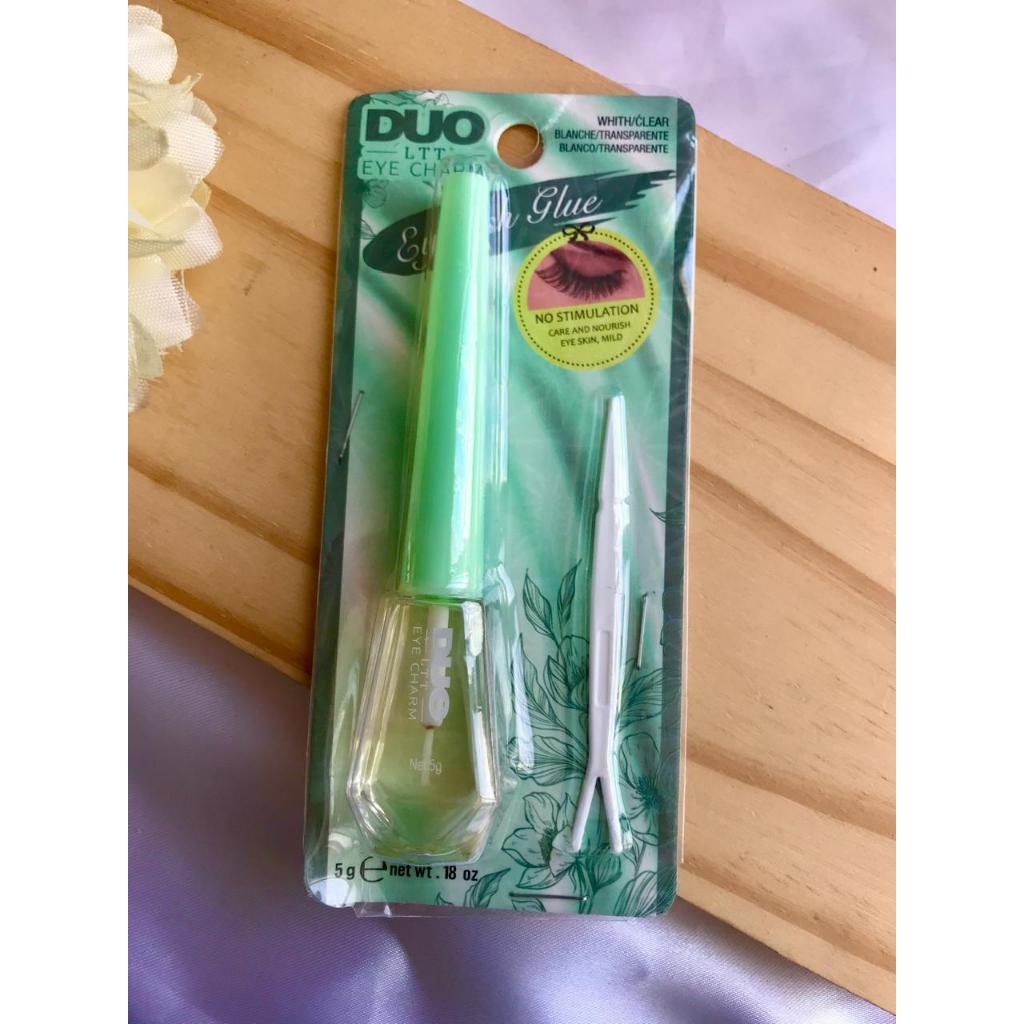 Cola Duo  Eyelash Glue Transparente com Pincel é para aplicação de cílios postiços, incolor e com pincel de aplicação