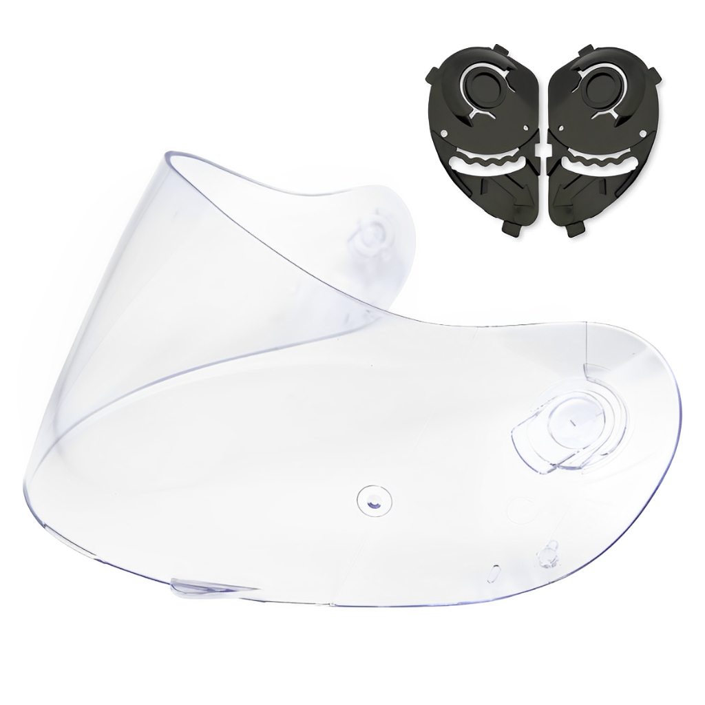 Viseira Compativel Com Peels Spike Cristal + Par De Reparo