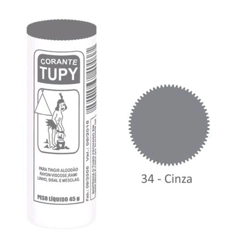 CORANTE TUPY / Fixador De Tinta De Tecido Tupy para Tingir Tecidos Roupa