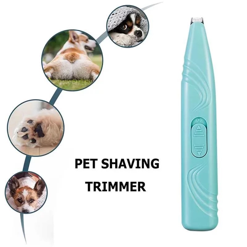 Máquina de Tosa A Pilha Palito para Pata Olhos Orelha Pet Cão Gato Profissional Aparador De Pelos Cortador Máquina a Pilha