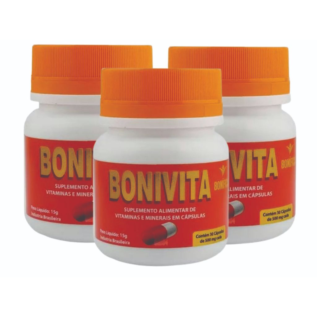 3x BoniVita 90 Caps - 500mg