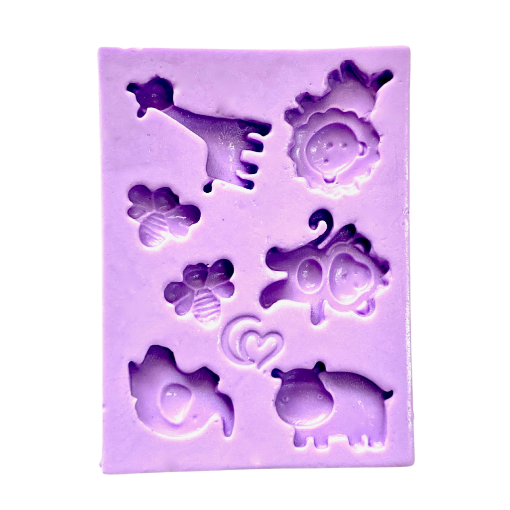 F1675 MOLDE DE SILICONE SAFARI CONFEITARIA BISCUIT