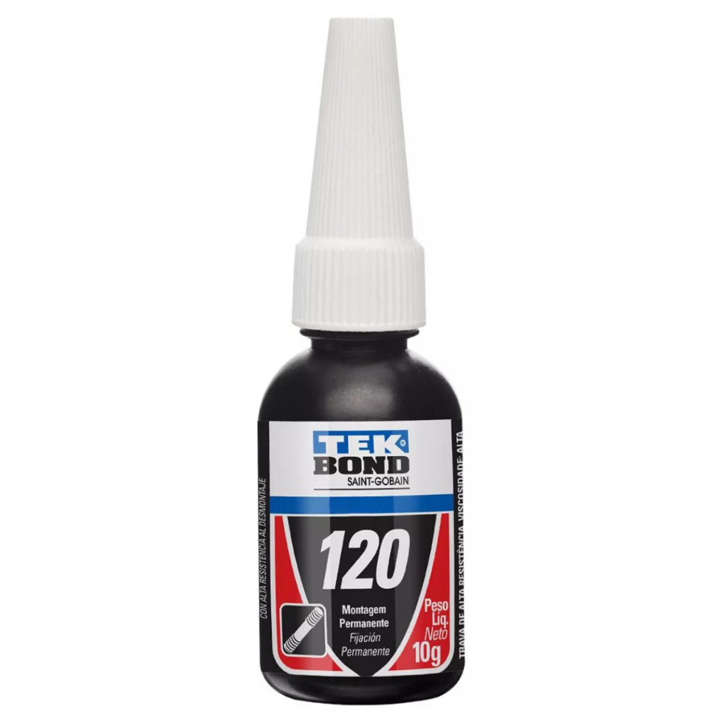 Cola Trava Rosca  Azul 120 Alto Travamento 10gr - Tek Bond