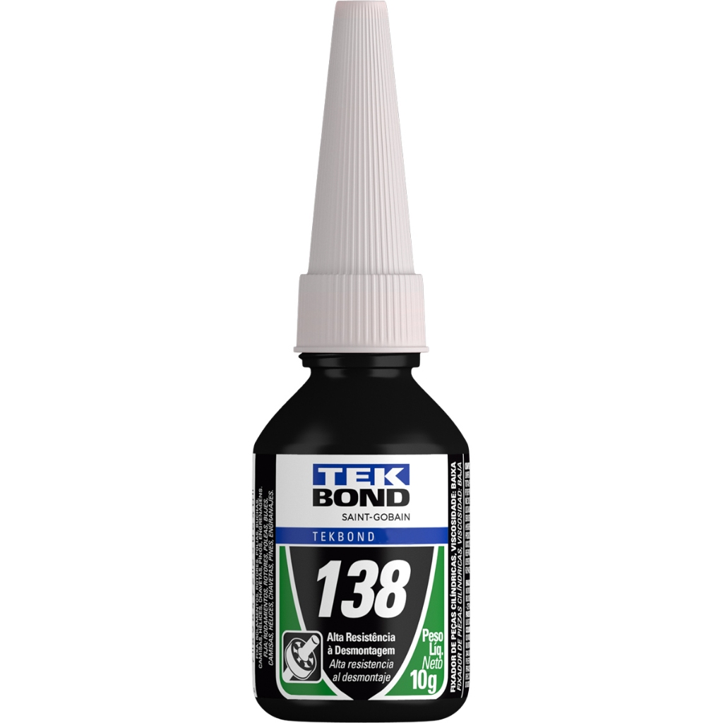 Cola Fixa Rolamentos Verde 138 Alto Travamento 10gr - Tek Bond