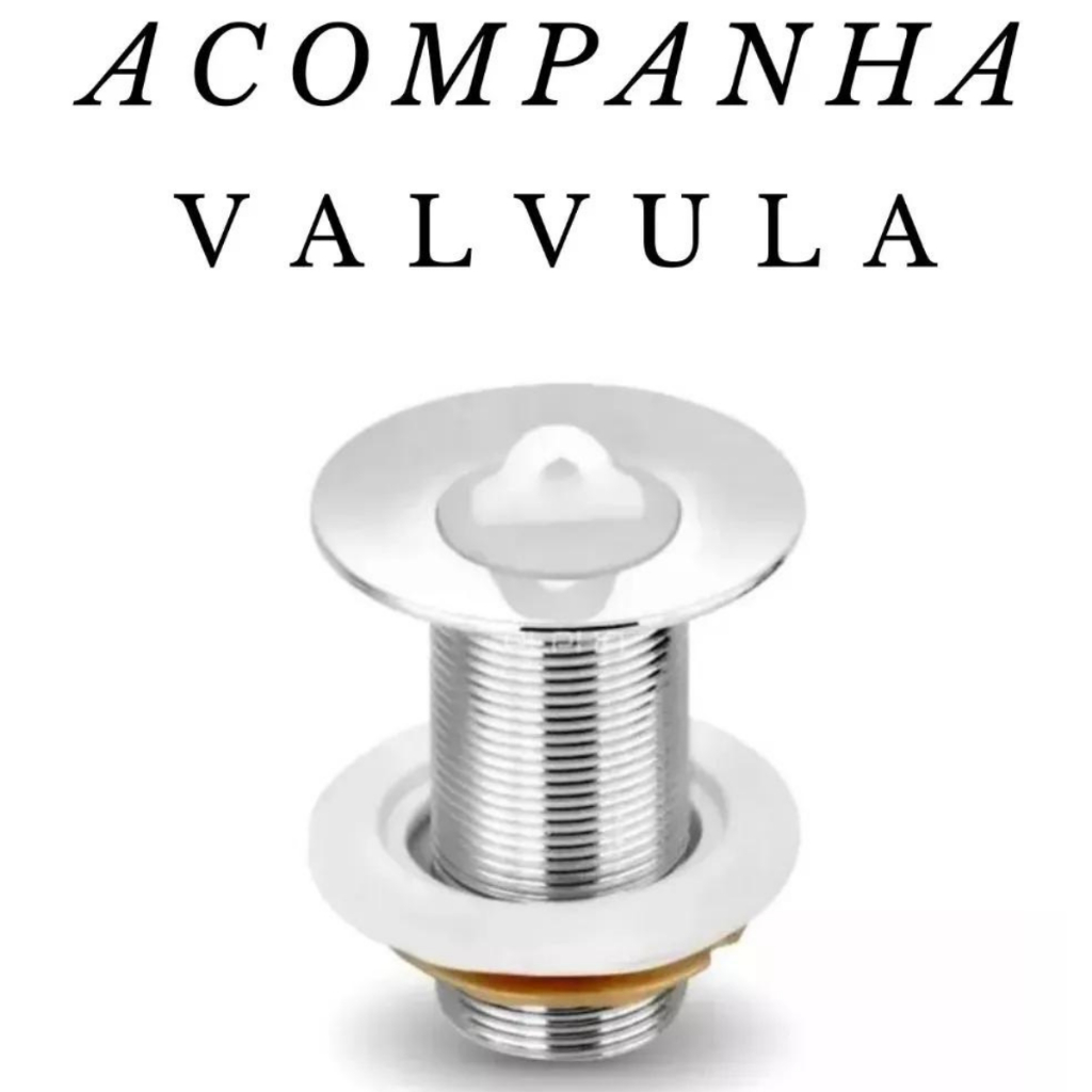 Detalhes do Cuba Redonda - Vidro Fumê - 30cm de Diâmetro + Valvula