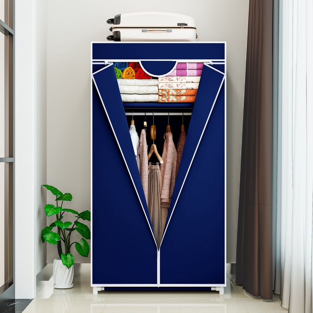 Armário Guarda Roupa Dobrável Portátil Multiuso Organizador de Roupas Sapateira Arara