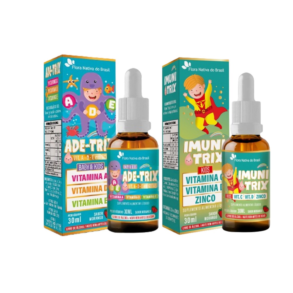 Kit Vitamina Imunitrix 30ml + Vitamina Ade-trix 30ml