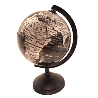 Globo Terrestre Mapa Mundi Politico Black Giratorio Escritorio Enfeite Escolar Giratório Português Escolar em Oferta na Shopee