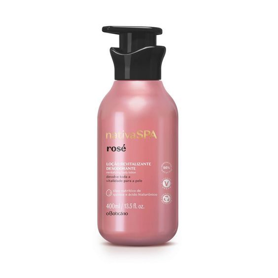 Nativa Spa Rosé Loção Revitalizante Desodorante Corporal