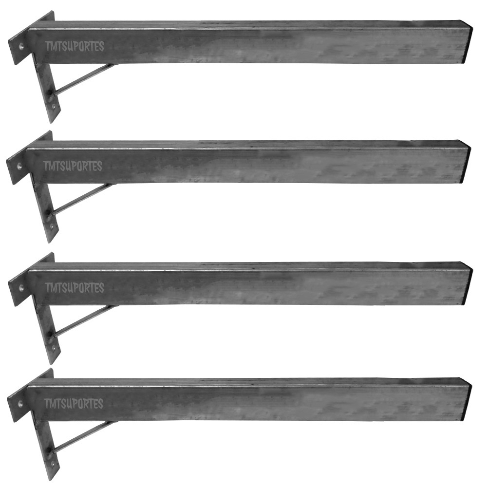 Suporte Parafusar Grapa 50cm Pia Granito Porcelanato 4 unidades Tmtsuportes Marmorarias