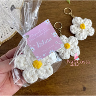 kits lembrancinhas chaveiro margaridas em Oferta na Shopee