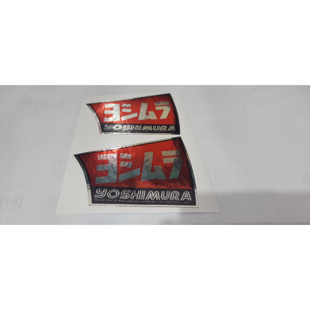 Adesivo Yoshimura escapamento esportivo cromado