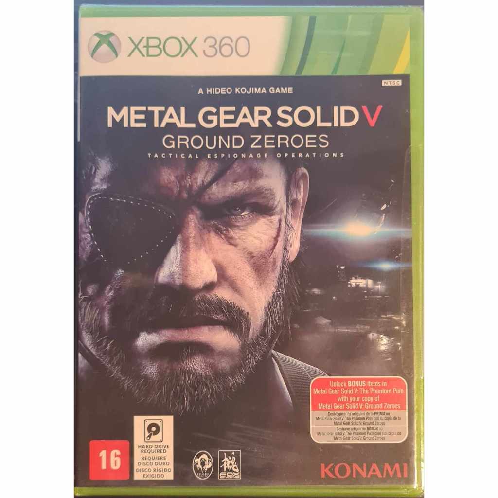 Metal Gear Solid V Ground Zeroes XBOX 360 - Original - Mídia Física (Lacrado)