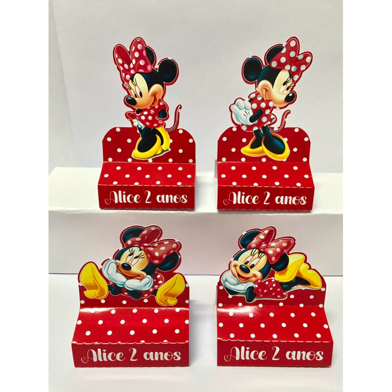 20 Porta bis Minnie Personalizado (PAPEL FOTOGRÁFICO) em Oferta na Shopee