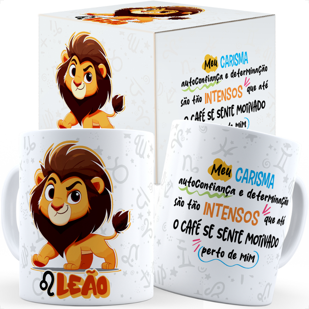 Imagem Caneca Signo Divertida Meme Fofa - Caixa Personalizada