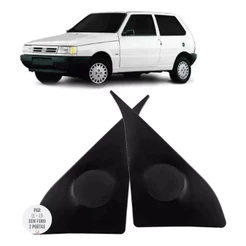 Par Acabamento Interno Retrovisor Uno 2p 2000 A 2003 S/ Furo