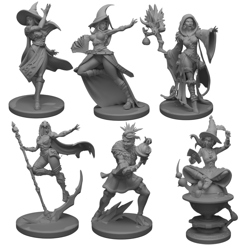 Miniaturas Rpg Humanos magas Personagens Dungeons And Dragons D&d em Oferta na Shopee