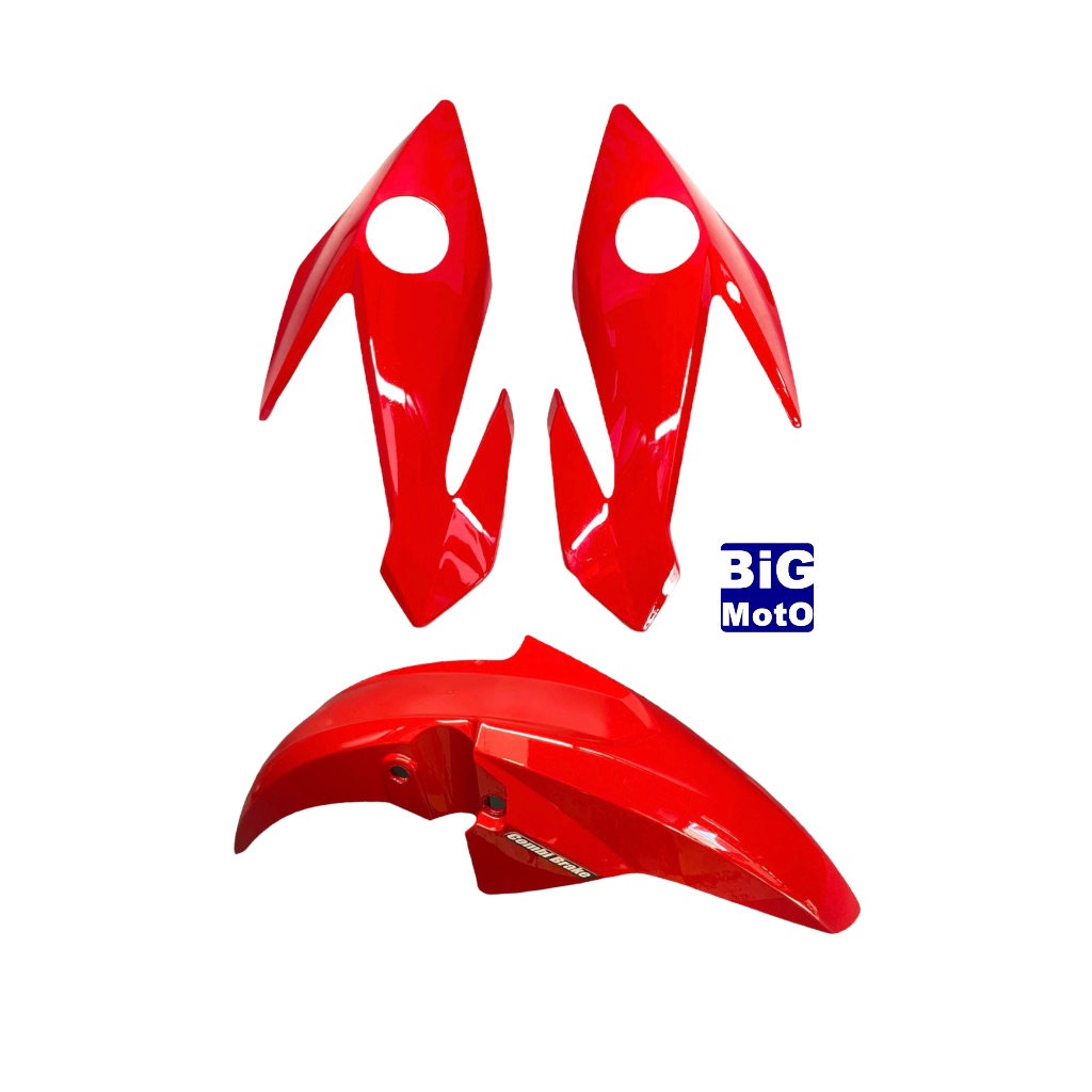 Par de Carenagem do Farol Bananinha CG Titan 160 2022/2023/2024 Vermelho Perolizado + Paralama Vermelho Perolizado em Oferta na Shopee