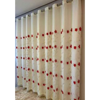 Cortina Suíça Bordado 3,00m X 2,80m 2.20 x 1.40 Forro Microfibra Luxuosa Elegante em Oferta na Shopee