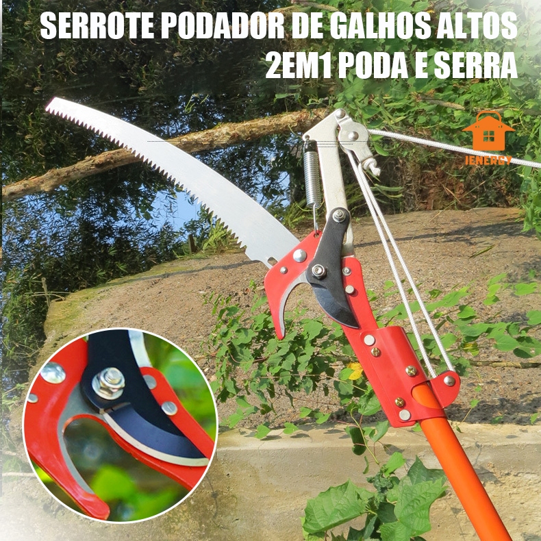 Serrote Podador De Galhos Altos 2em1 Poda E Serra Serrote Podador De Galhos Altos 2em1 Poda E Serra