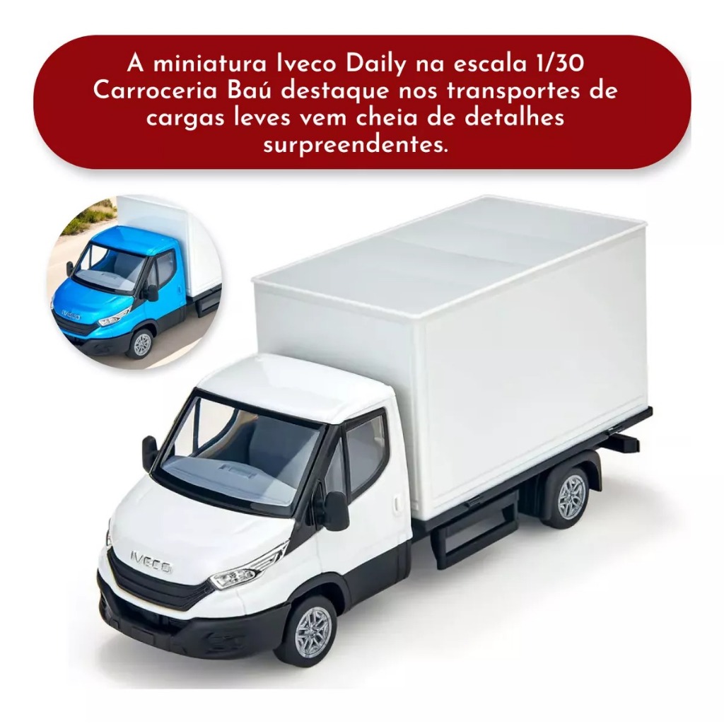 Brinquedo Caminhao Iveco Daily Carroceria Baú - Usual Brinquedos