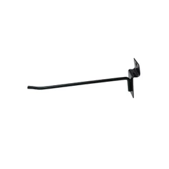 Kit Com 20 Ganchos Expositor 15cm Preto Para Painel Canaletado Loja