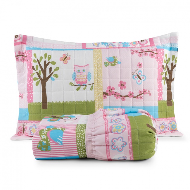 Colcha Solteiro Slip Zapt Zum Infantil 1,90m x 90cm x 25cm 200 Fios 100% Algodão 02 Peças