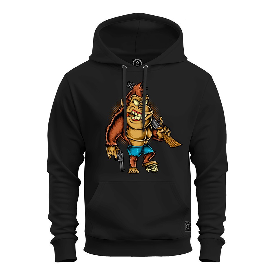 Moletom Premium Algodão Confortável Macaco Carabina