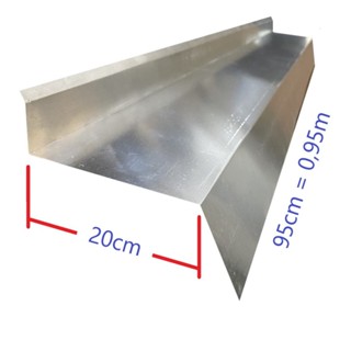 Rufo Aluminio Chapa 30cm x 95cm (0,95m) P/ Fazer Algerosa em Oferta na Shopee