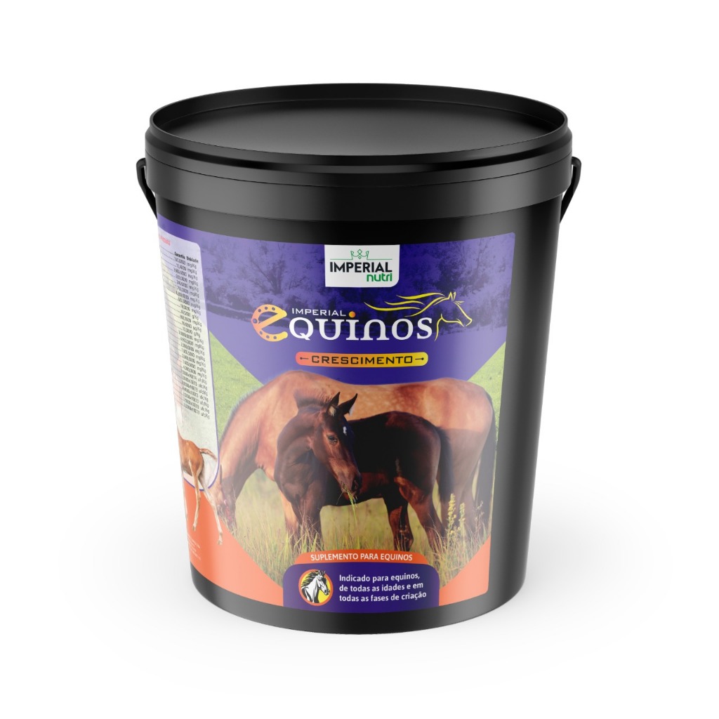 Crescimento Musculatura Desenvolvimento Potro Cavalo1 kg Suplemento Vitamínico-  Imperial Nutri