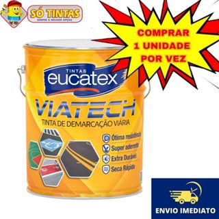 Tinta de Demarcação Viária Via Tech 18L Eucatex Acetinado em Oferta na Shopee