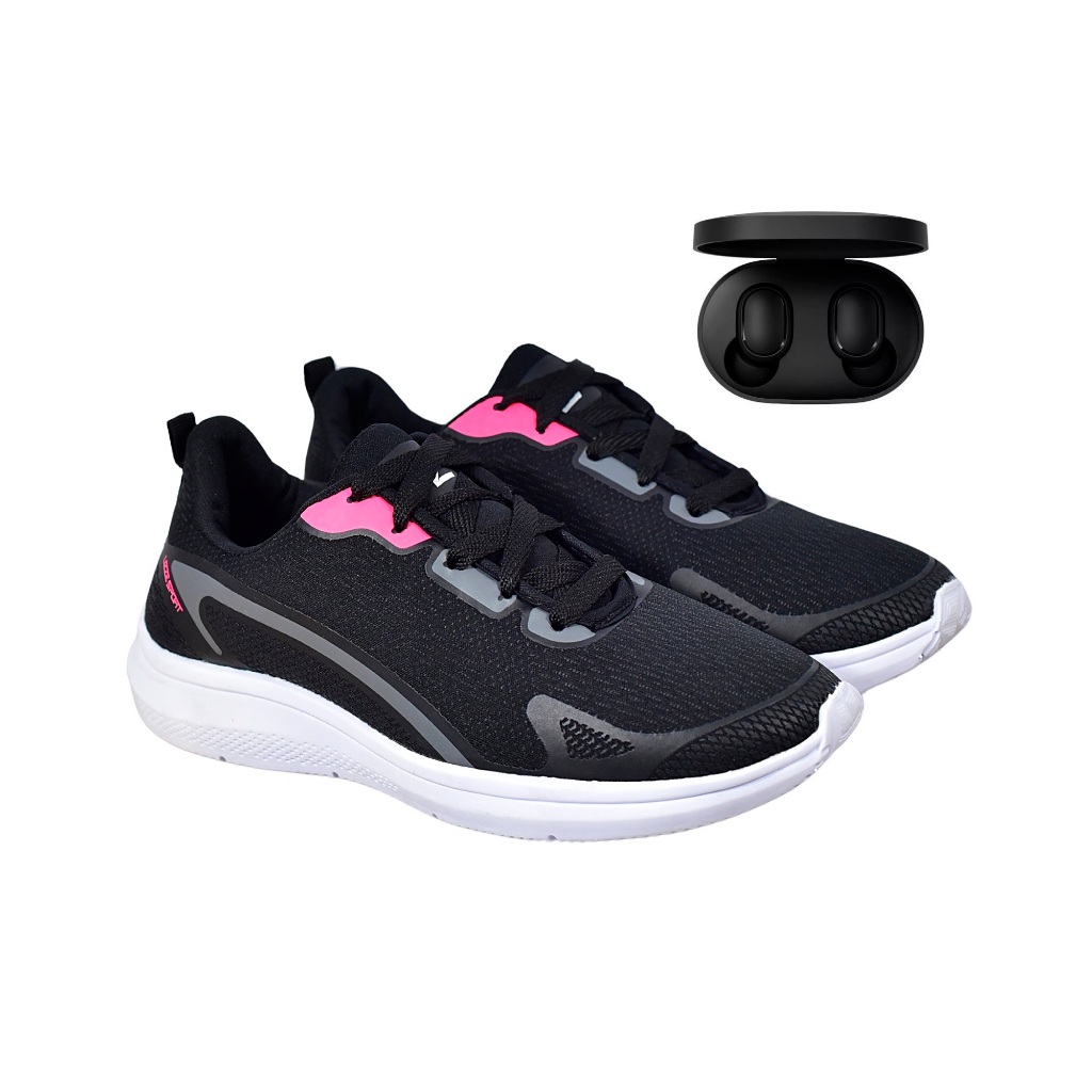 Tenis Feminino Academia Sport Unissex Corrida Leve + Fone de Ouvido Sem Fio Bluetooth