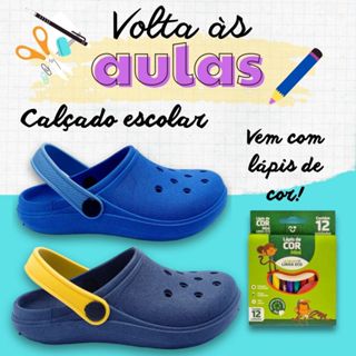 Babuche Infantil Masculino Volta As Aulas Confortável Macio Chinelo Masculino Antiderrapante em Oferta na Shopee