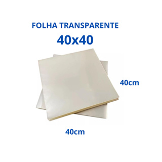 Folha Tipo Celofane 40x40 Alta Qualidade PP Cristal Transparente em Oferta na Shopee
