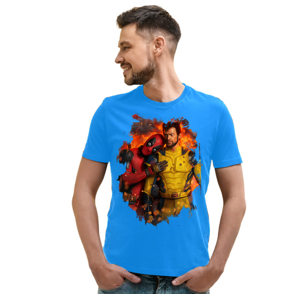 ADULTO E INFANTIL TSHIRT CORES E ESTAMPAS VARIADAS WOLVERINE E DEADPOOL ENVIO IMEDIATO