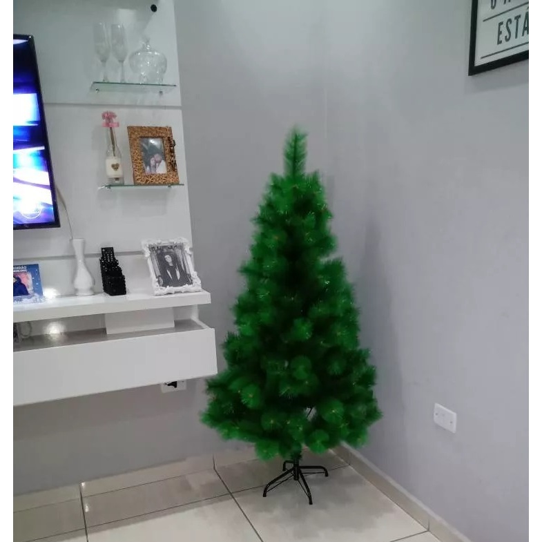 Árvore De Natal Pinheiro Luxo Com Altura 1,20m Verde