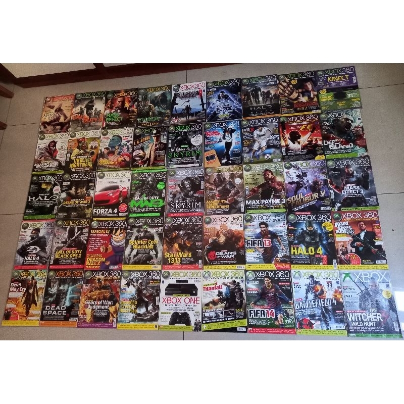 Revistas de Games Xbox 360, Ngamer, EGM, EGW, Ação Games, Super Dicas, Gamers, Top Games, PC Games