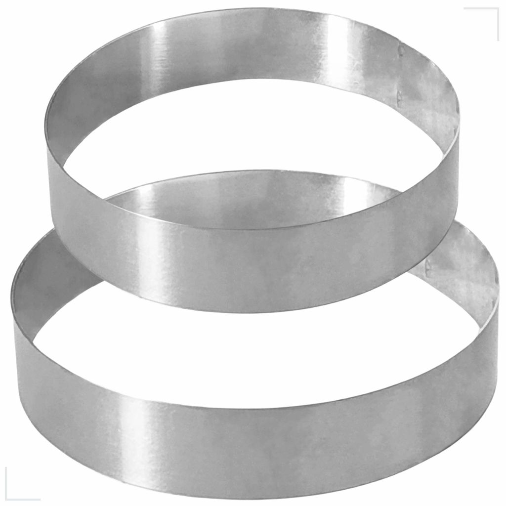 Aro Inox Modelador Forma Pão Ovo Hamburguer Pizza  13 & 14cm