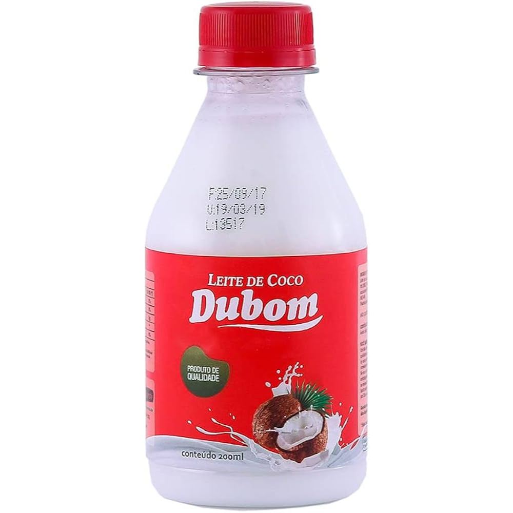 Leite De Coco Dubom 200ml 12 e 24 Unidades Pausterizado